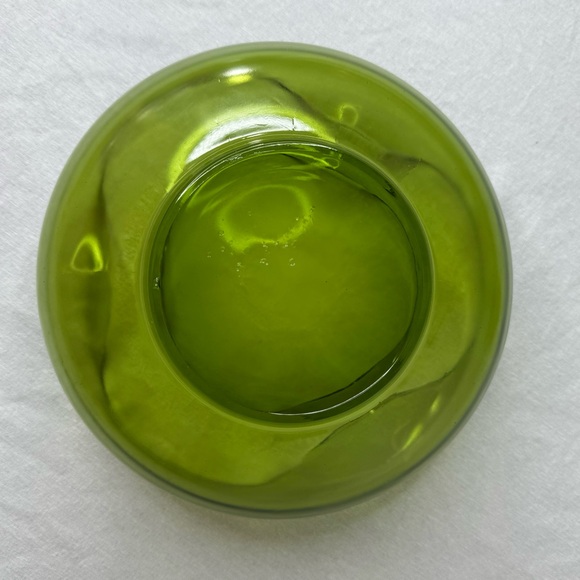 Vintage Anchor Hocking Avocado Green Chip and Dip Bowl Set MCM 60’s 70’s - Picture 5 of 7